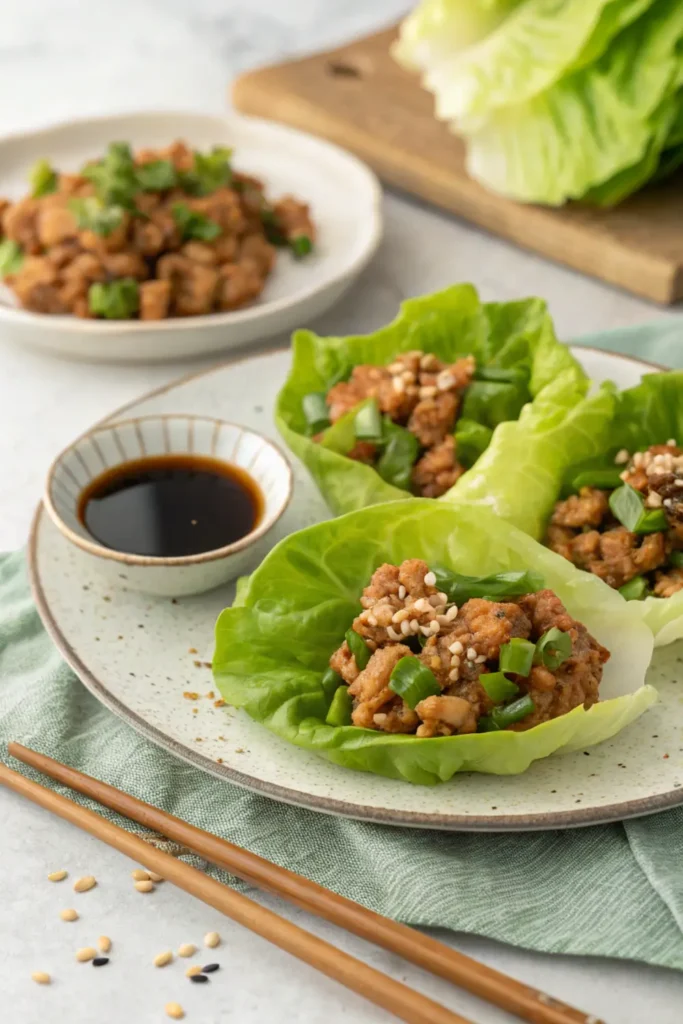 Healthy Ground Turkey Lettuce Wraps