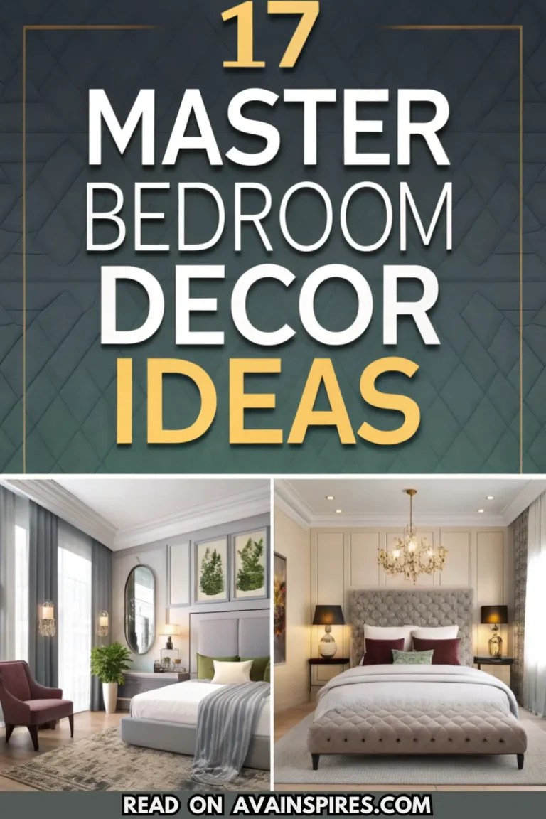 17 Master Bedrooms Decor Ideas for a Stylish and Cozy Retreat