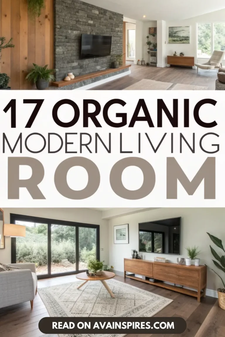 17 Organic Modern Living Room Ideas