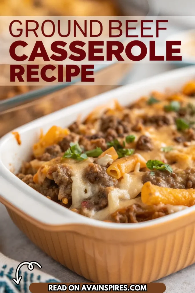 casserole with ground beef