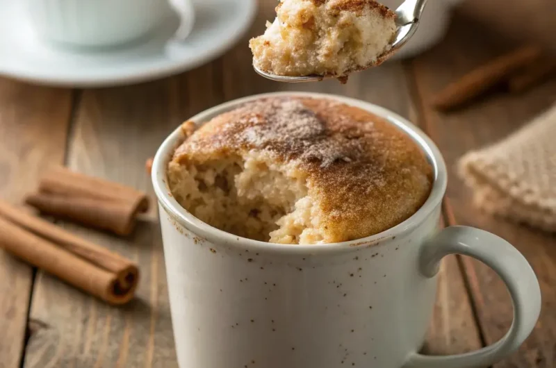 Cinnamon Roll Mug Cake – Ready in 2 Minutes & So Delicious!