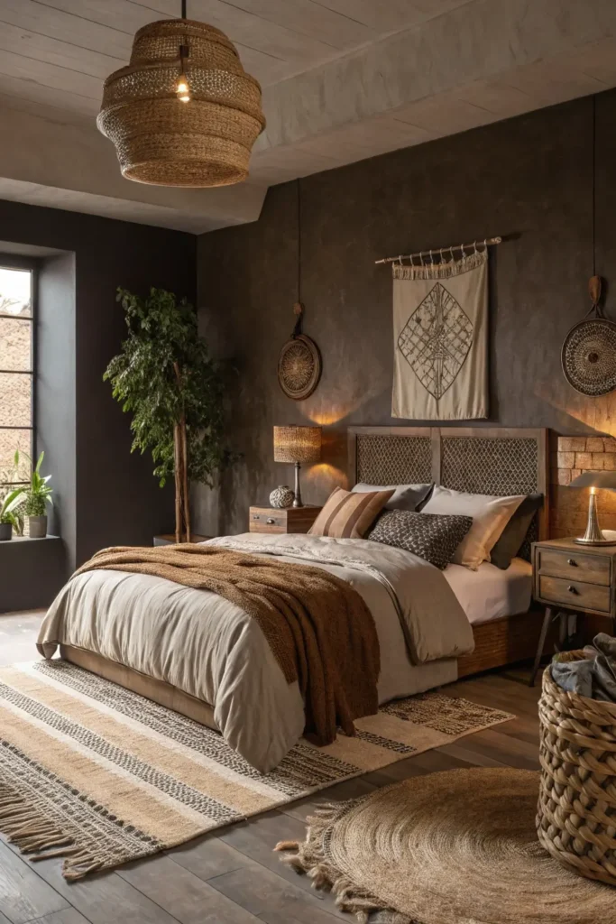 dark earthy bedroom (4)