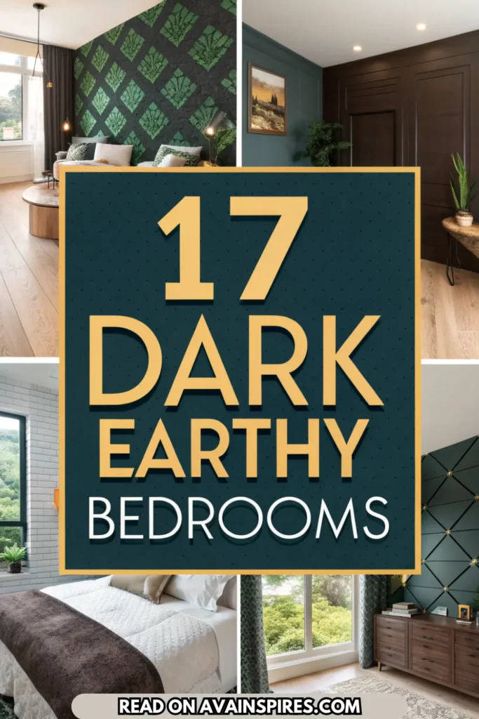 dark earthy bedrooms