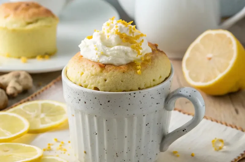 Lemon Mug Cake: The Easiest 3-Minute Dessert Ever!