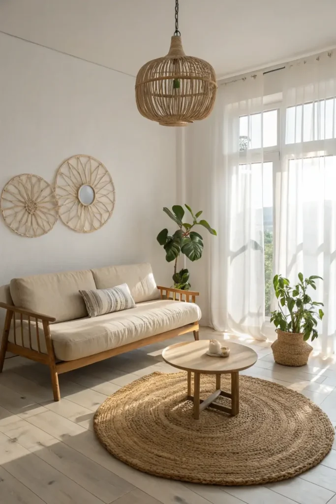 modern boho living room (15) (1)