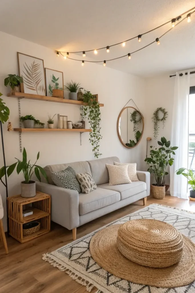 modern boho living room (8) (1)