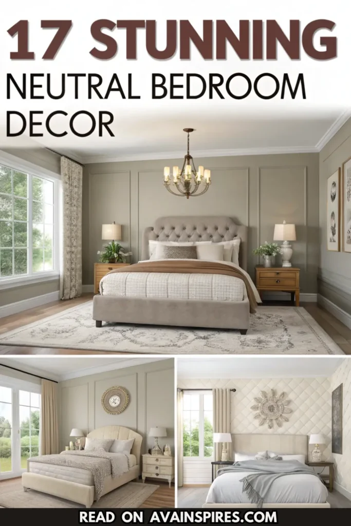 neutral bedroom decor ideas