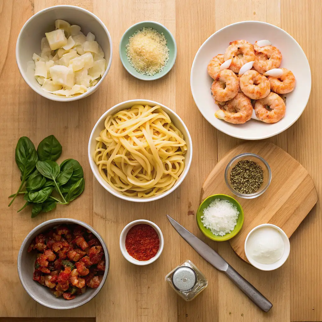 shrimp pasta ingredients