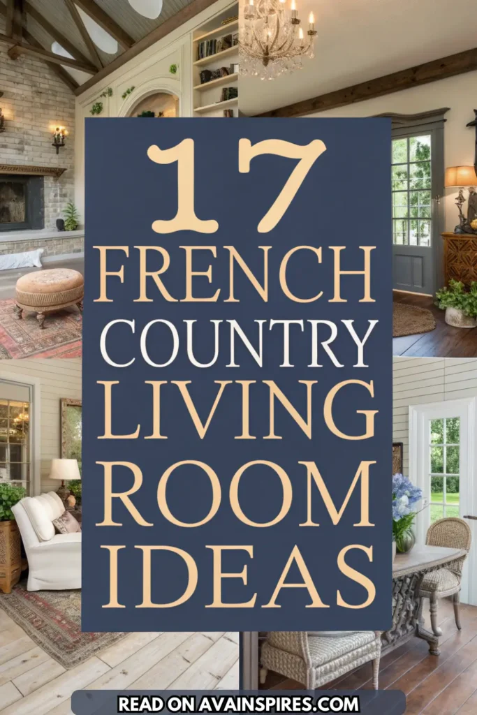 French Country living rooms