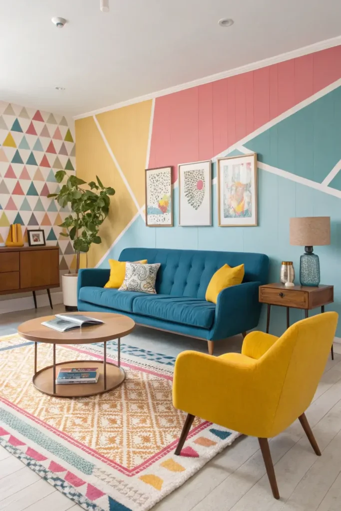 Mid Century Modern Living Room (15)