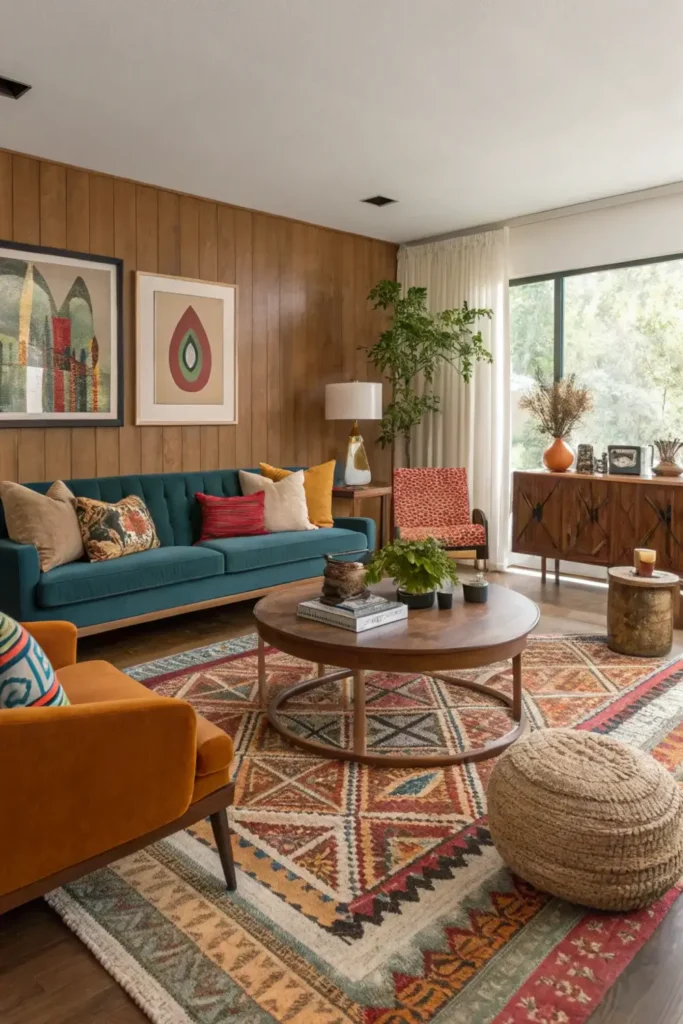 Mid Century Modern Living Room (17)