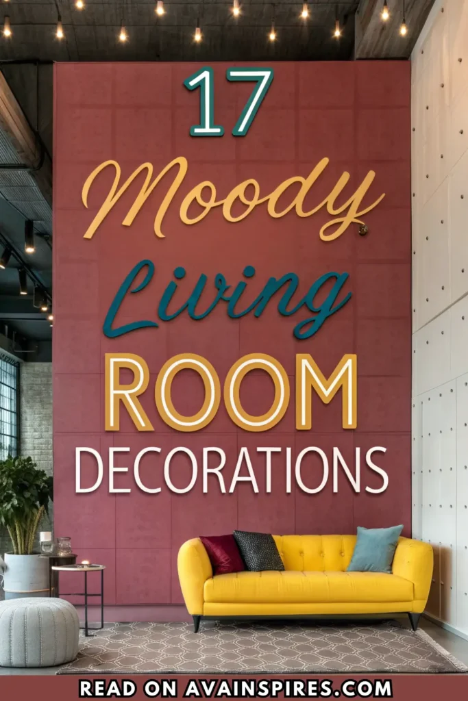 Moody Living Room Ideas