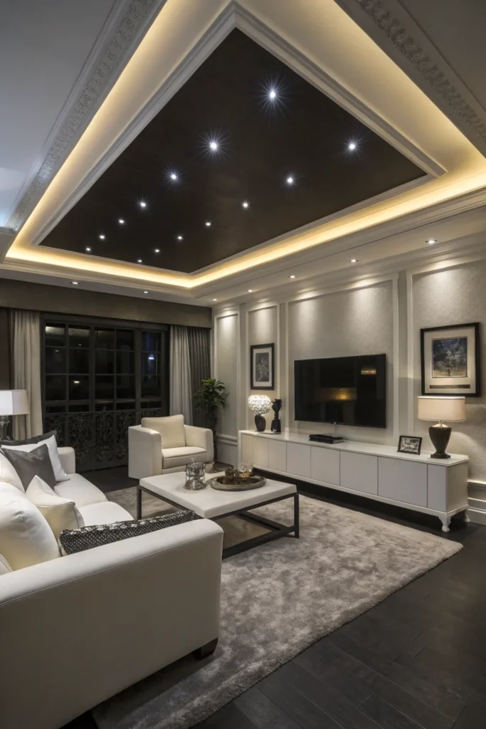 ceiling design living room (16)