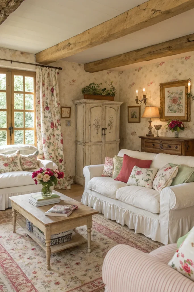 french country living room (10)