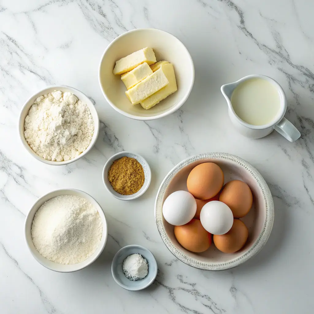 ingredients for vanilla cake